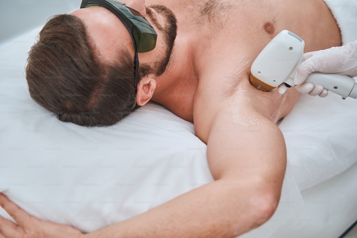 Underarm laser hair removal